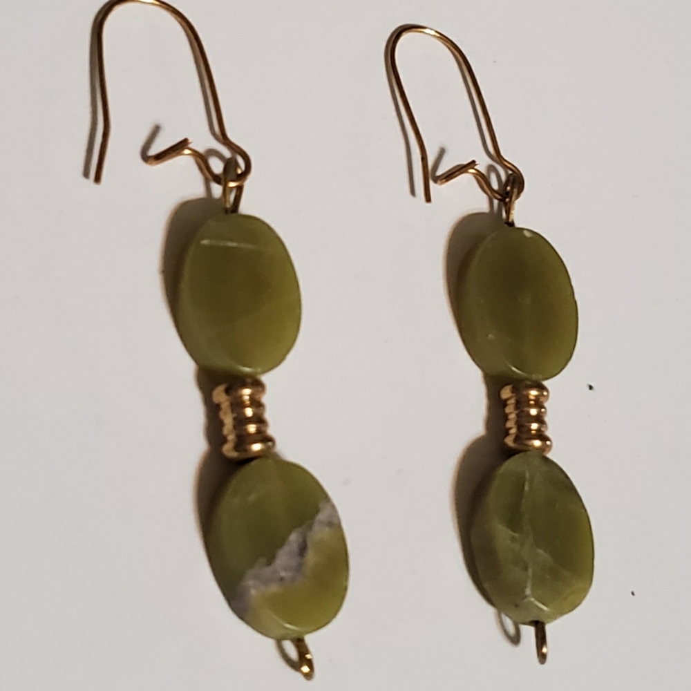 Jade earrings